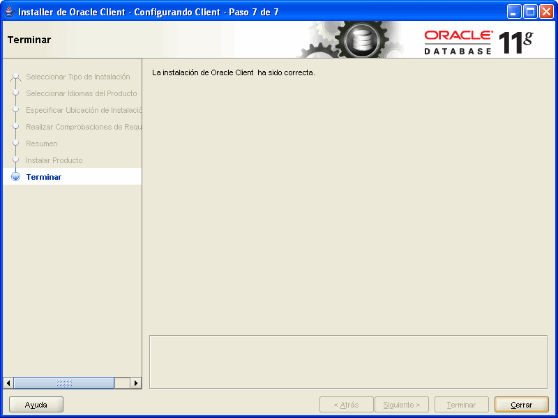 Oracle cliente installer 11g imagen 8