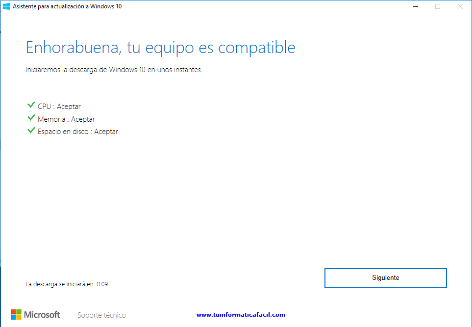 Como actualizar a Windows 10 Anniversary Paso 4