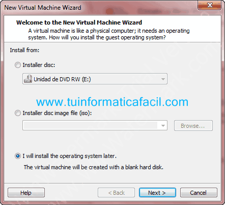 Tutorial VMware - Nueva maquina virtual Windows 7