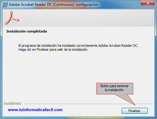 Instalación Adobe Acrobat Reader