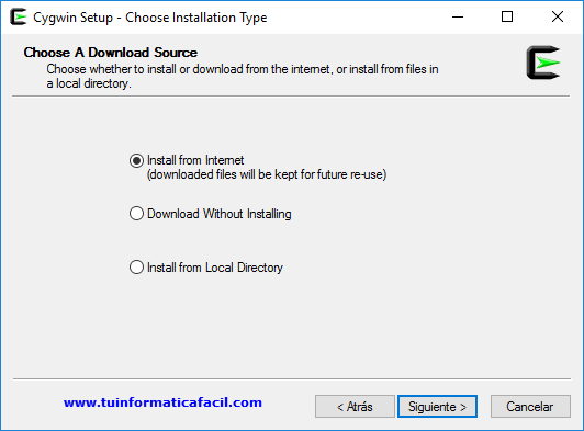 Como Instalar Cygwin en Windows - Paso 1