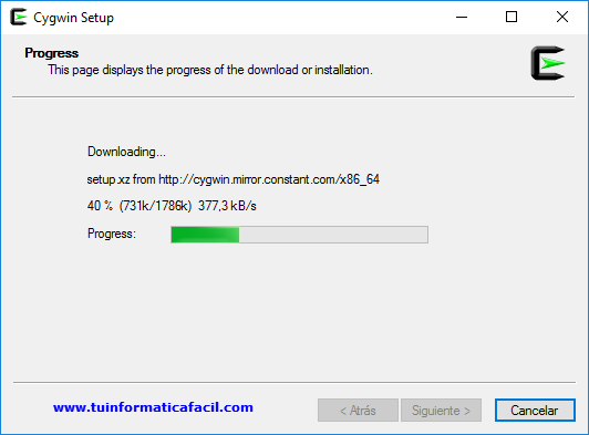 Como Instalar Cygwin en Windows - Descarga paquetes
