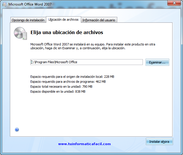 Como instalar Microsoft Word 2007