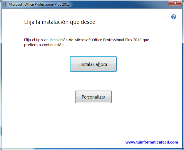 Como instalar Office Professional Plus 2013 en Windows
