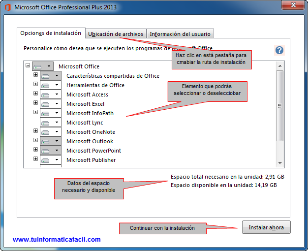 Como instalar Office Professional Plus 2013 en Windows