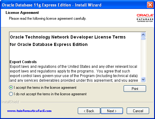 Como instalar Oracle Database 11g R2 Express Edition XE