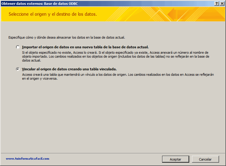 Tutorial acceder a tablas Oracle desde Access 2010