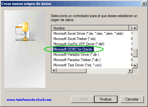 Tutorial acceder a tablas Oracle desde Access 2007
