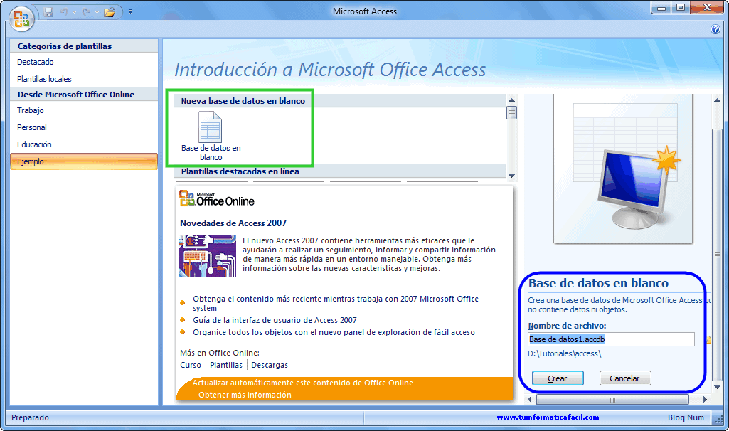 Tutorial acceder a tablas Oracle desde Access 2007