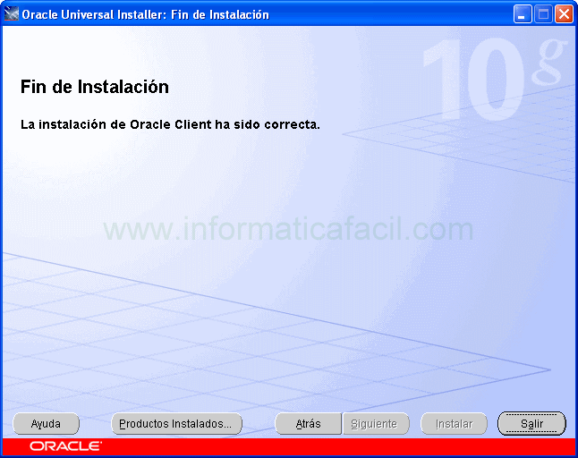 Oracle cliente Installer imagen 23