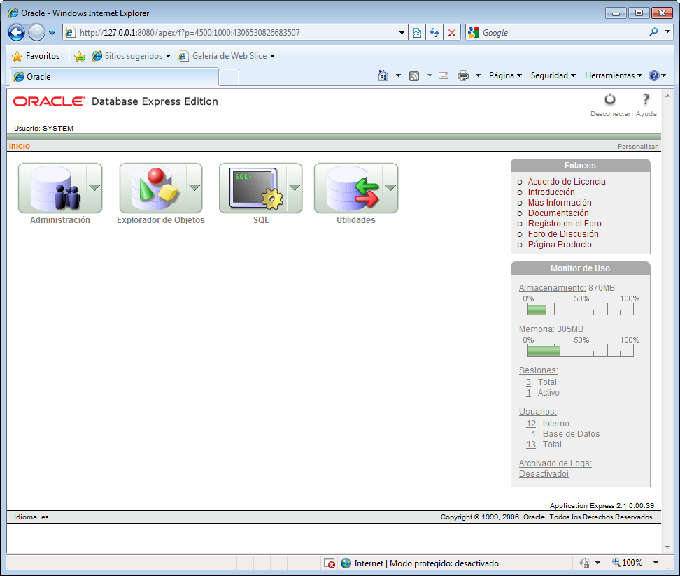 Como instalar Oracle Database 10g Express Edition XE