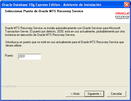 Como instalar Oracle Database 10g Express Edition XE