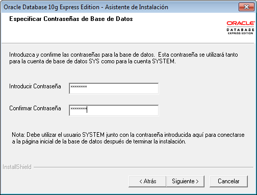 Como instalar Oracle Database 10g Express Edition XE