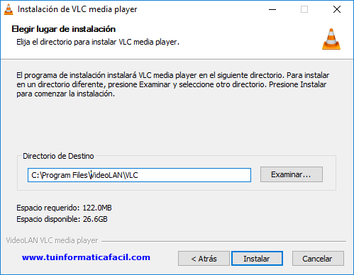 Instalación VLC media player imagen 5