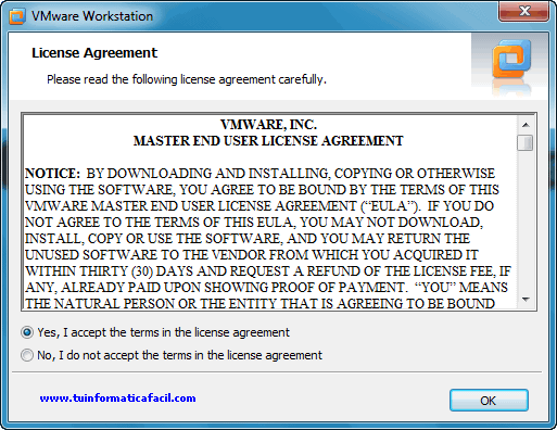 Instalación VMware Workstation