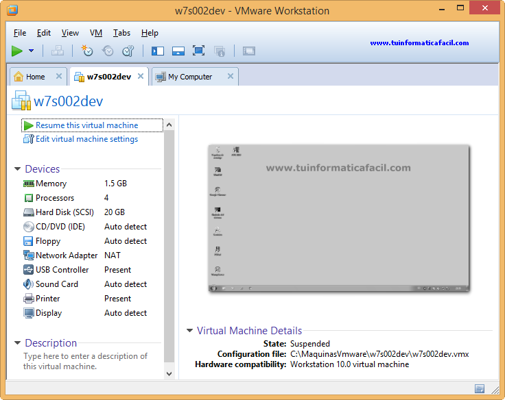 Guía instalación VMWare WorkStation 10 en Windows 8.1