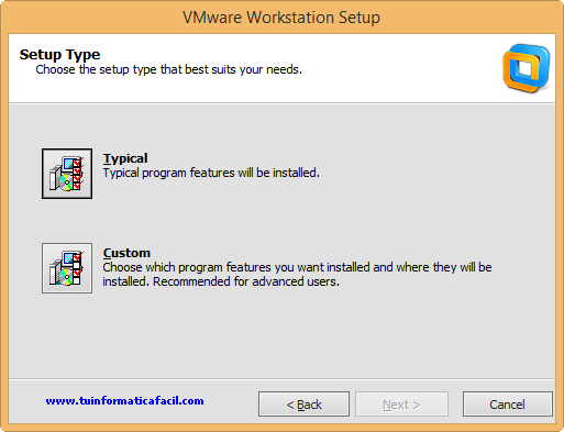 Guía instalación VMWare WorkStation 10 en Windows 8.1