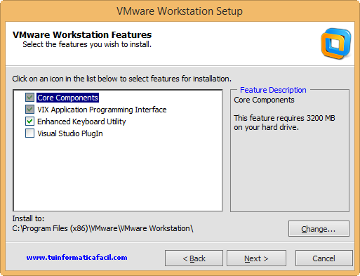 Guía instalación VMWare WorkStation 10 en Windows 8.1