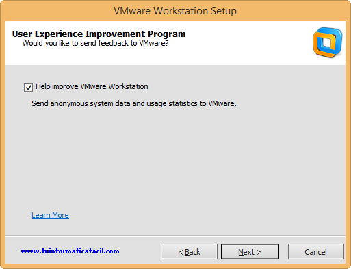 Guía instalación VMWare WorkStation 10 en Windows 8.1