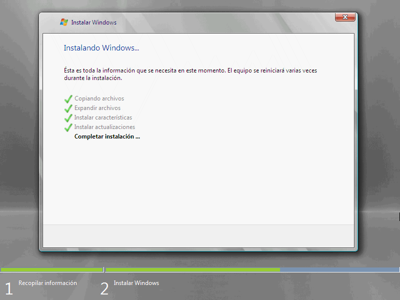 Instalación Windows Server 2008 Standard Edition