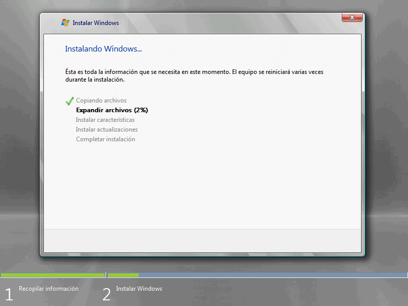 Instalación Windows Server 2008 Standard Edition