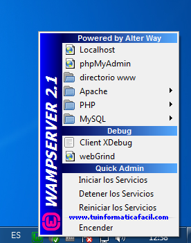 Instalación y administración WampServer 2.2a 32 bits