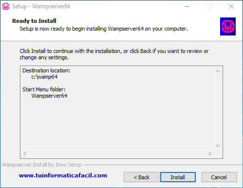 Como instalar Wampserver 3 Paso 7