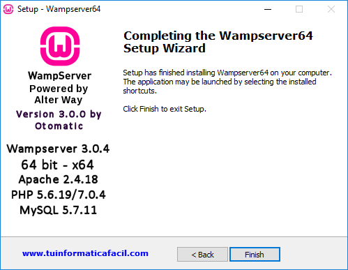 Como instalar Wampserver 3 Paso 12