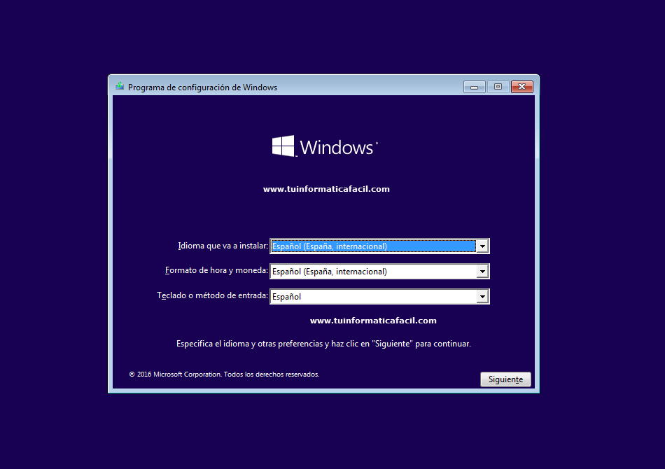 Instalar Windows 10 Imagen 1