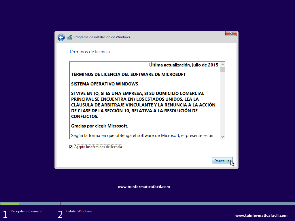 Instalar Windows 10 Imagen 5
