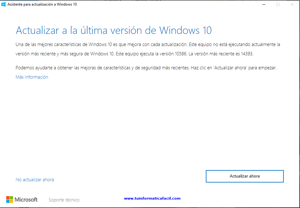 Como actualizar a Windows 10 Anniversary Paso 3