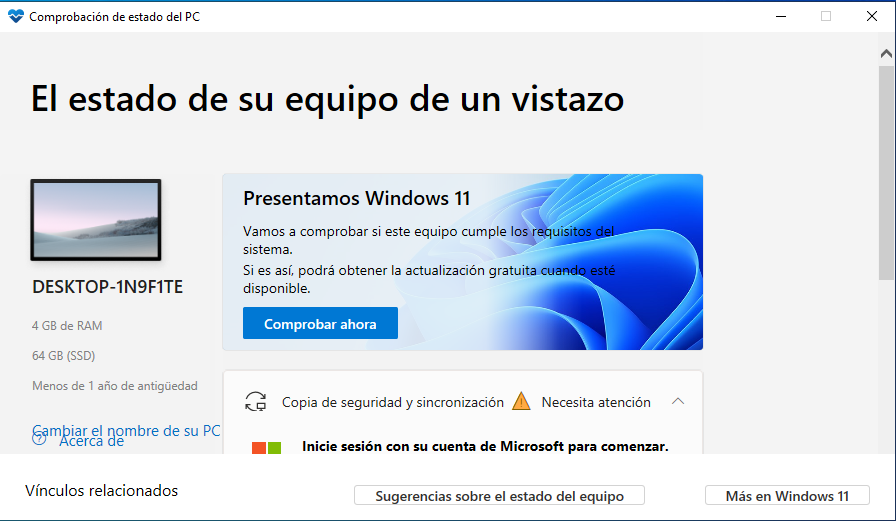 Windows 11 PC Health Check