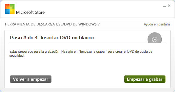 Como usar La  herramienta  de descarga  USB / DVD de Windows