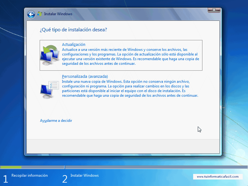 Tutorial Instalación Windows 7