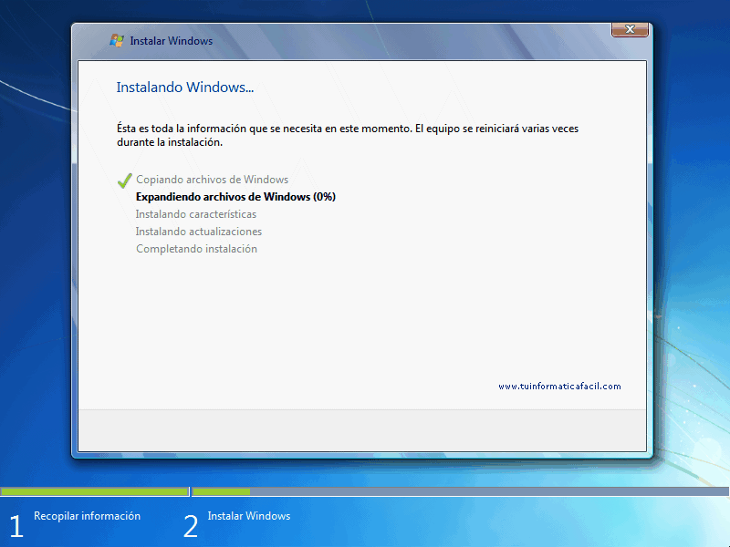 Tutorial Instalación Windows 7