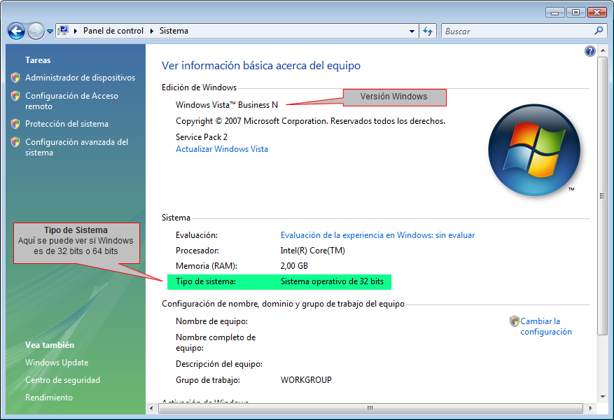 Como saber si Windows es de 32 bits o 64 bits