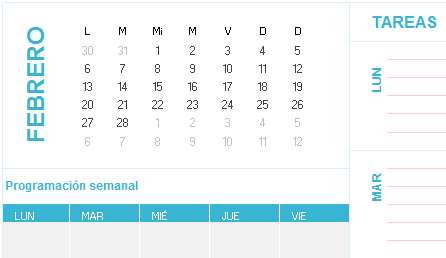 Plantilla Excel Calendario Escolar
