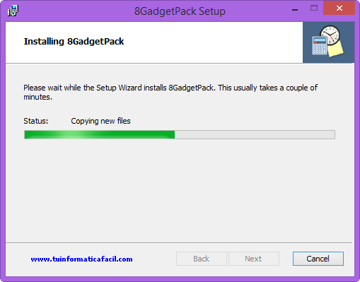 Como instalar Gadgets en Windows 8 (8GadgetPack)